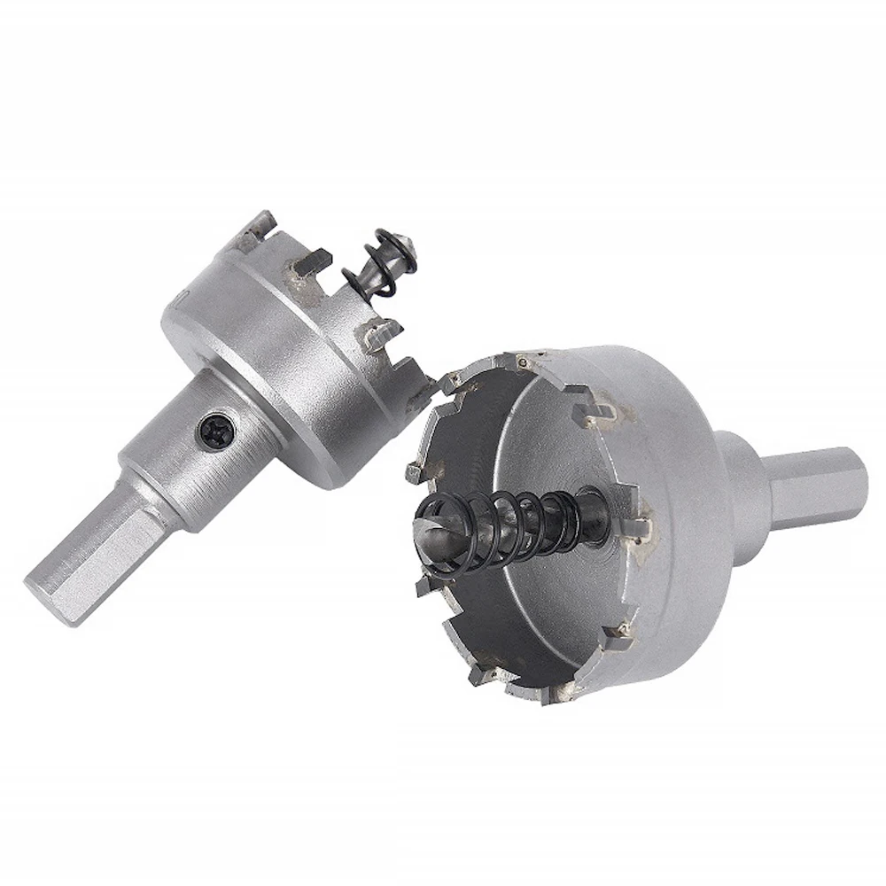 1Pc 15-100mm TCT Hole Saw Carbide Tip Core Drill Bit Cutter Drilling crown for metal Stainless Steel Alloy