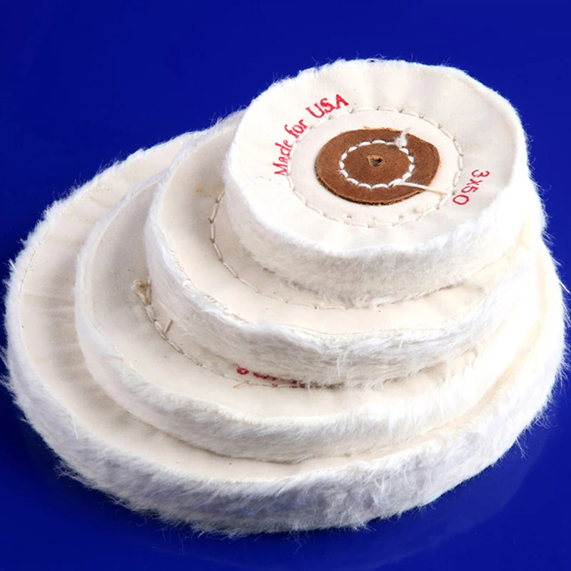 3/4/5/6/7/8" Wheels Buffing Polishing Wheel Cotton Lint Cloth Buffing Wheel Gold Silver Jewelry Mirror Polishing Wheel