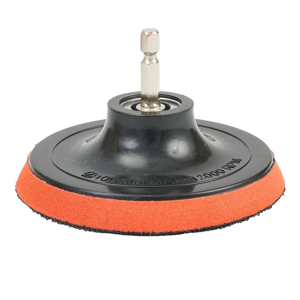 4 Inch Sanding Disc 100mm Hook & Loop Sand Paper 60-240 Grit Backing Pad & M10 Drill Adaptor 12 PCS Set Polishing Abrasive Tools