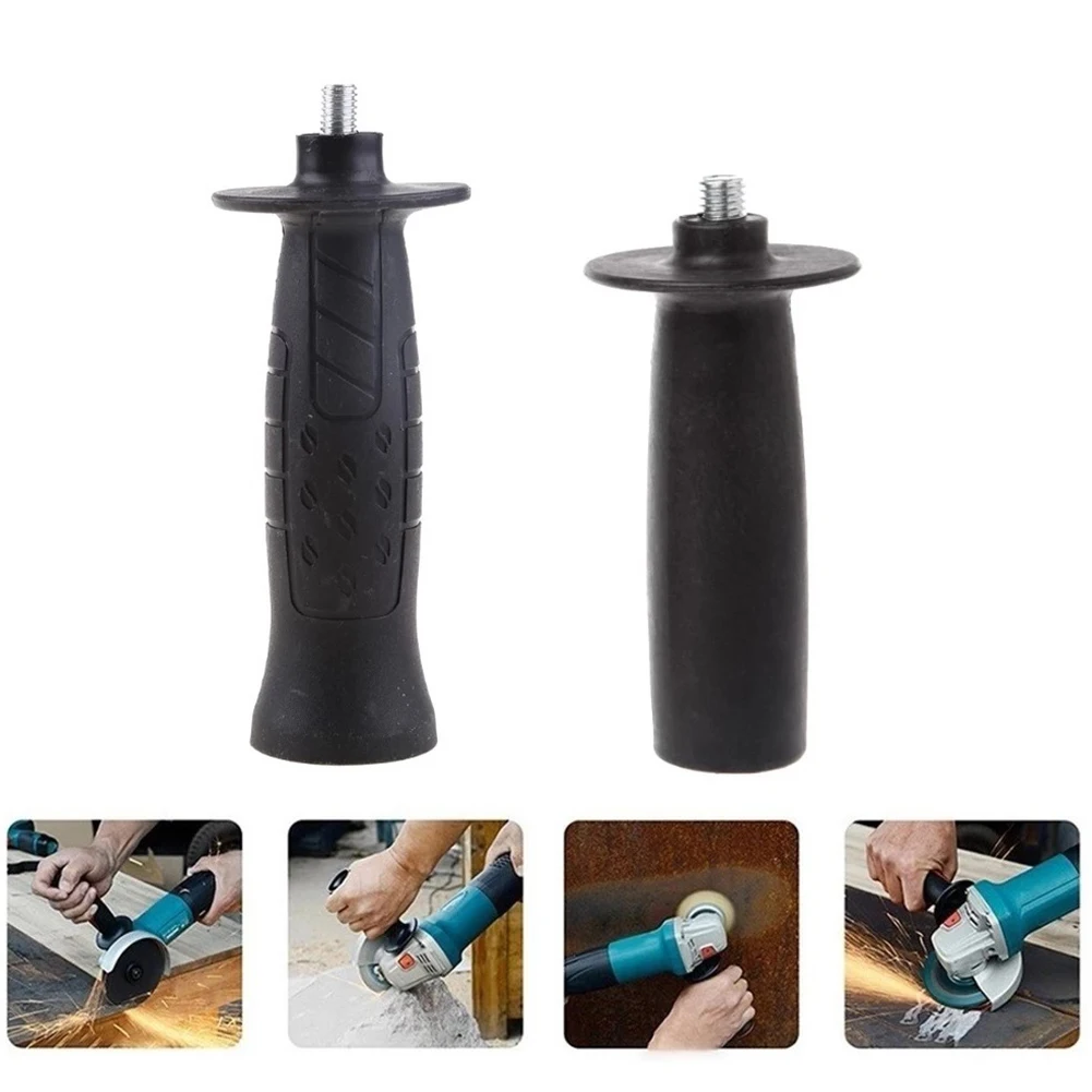 1Pc Angle Grinder Side Handle Plasic & Metal 8mm/10mm Thread Dia 113mm 134mm User-friendly Design Grinding Machine Spare Tool