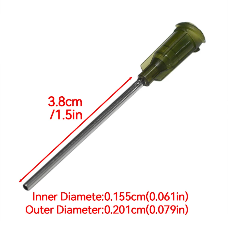 10Pcs Liquid Dispenser Syringe Blunt Needle Tips Stainless Steel Tube Glue Dispensing For Gluing Filling Ink Oil Welding Flux