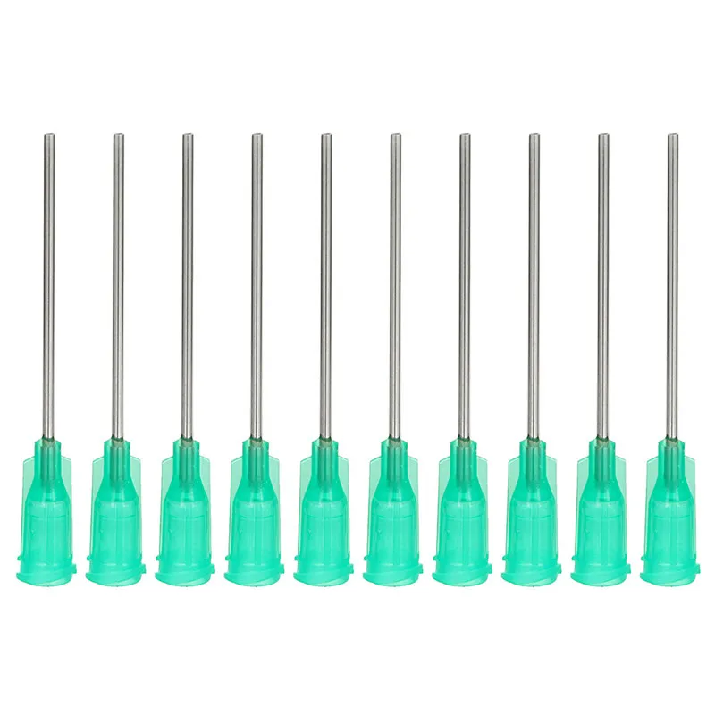 10Pcs Liquid Dispenser Syringe Blunt Needle Tips Stainless Steel Tube Glue Dispensing For Gluing Filling Ink Oil Welding Flux