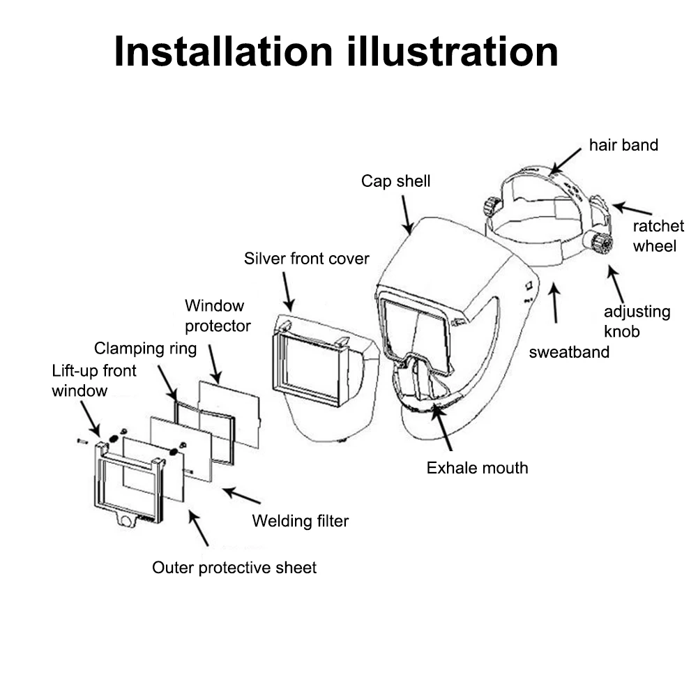 3 Level Dimmable Welding Glasses Solar Panel Welding Helmet Lens Welding Mask Auto Darkening Lens Welding Machine