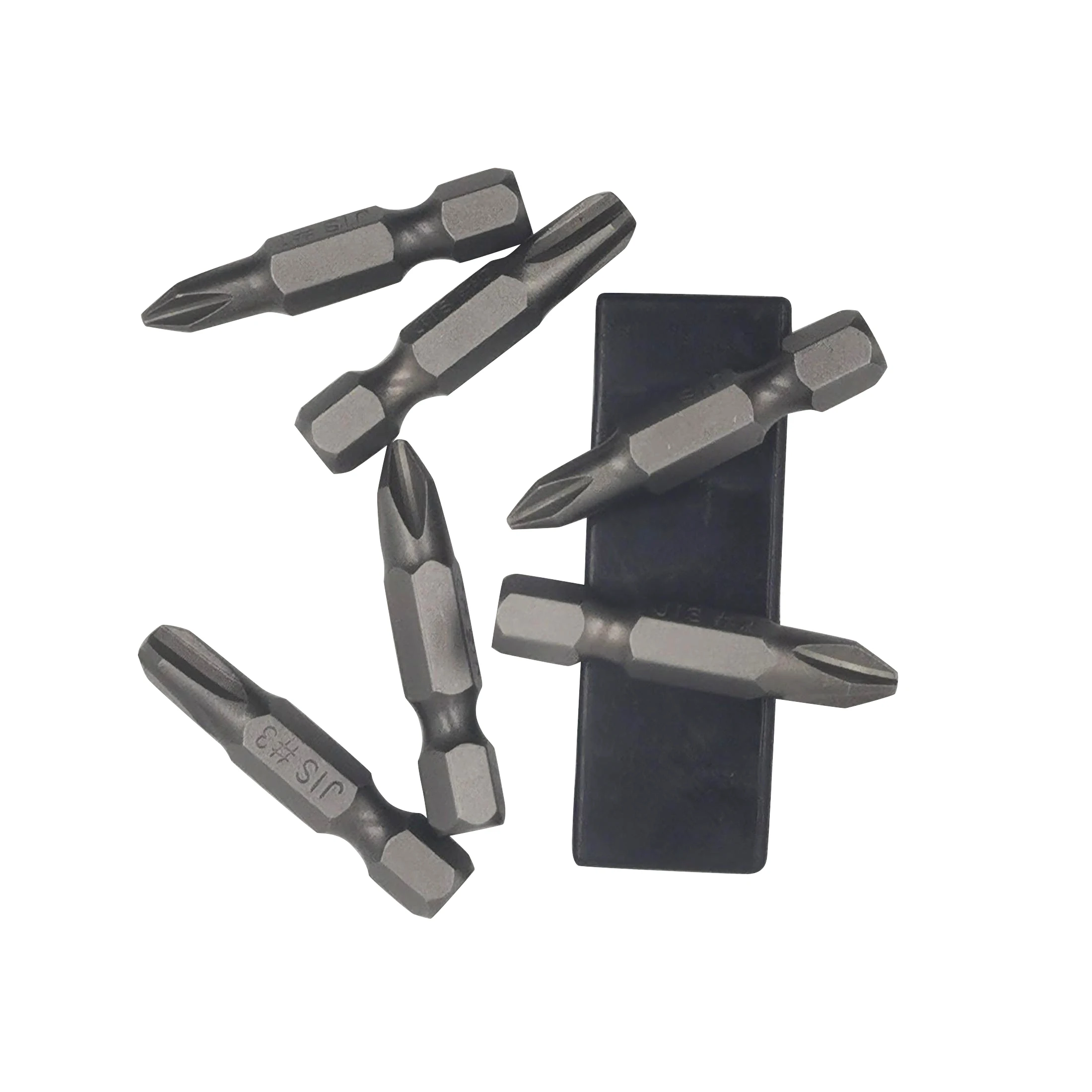 6Pcs 35mm JIS Screwdriver Bit Set with Magnetic Tip, 1/4 Hex Shank, S2 Alloy Steel & 6-Slot Storage Strip – Perfect for Japanese
