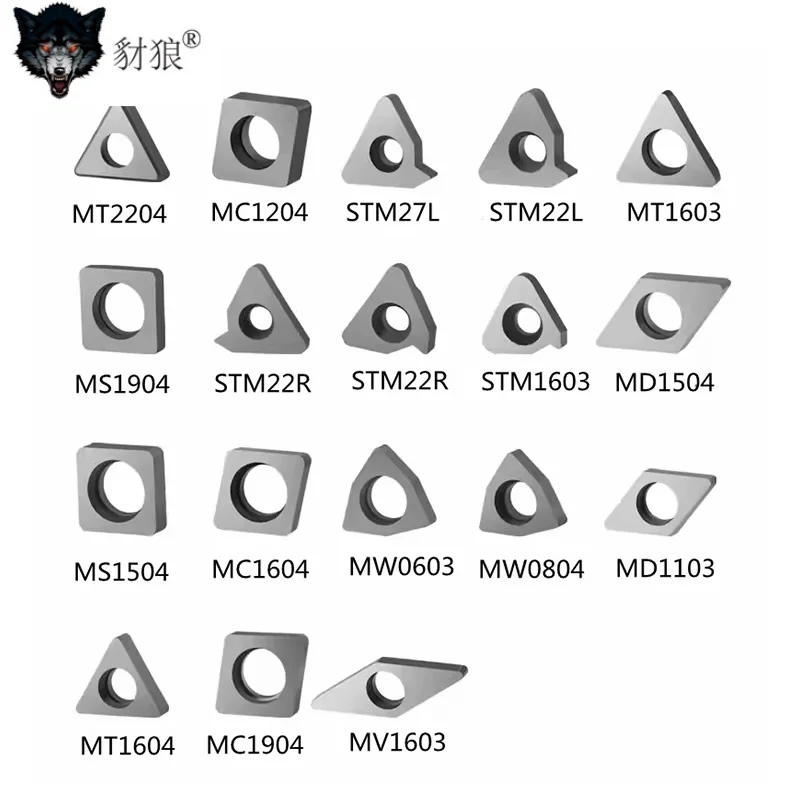MT1603 MT1604 MV1603 MS1204 MC1204 MD1504 MT2204 MW0603 MW0804 MD1506 Carbide CNC Shim Seat Knife Pad for Holder Spare Parts