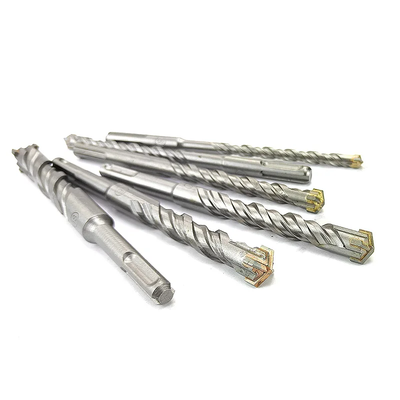 1Pc Concrete SDS Plus bit Cross Cutter head double auger Hammer 110mm 160mm 200mm Wall Brick Block Electric Hammer Masonry Bit