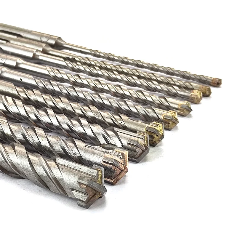 1Pc Concrete SDS Plus bit Cross Cutter head double auger Hammer 110mm 160mm 200mm Wall Brick Block Electric Hammer Masonry Bit