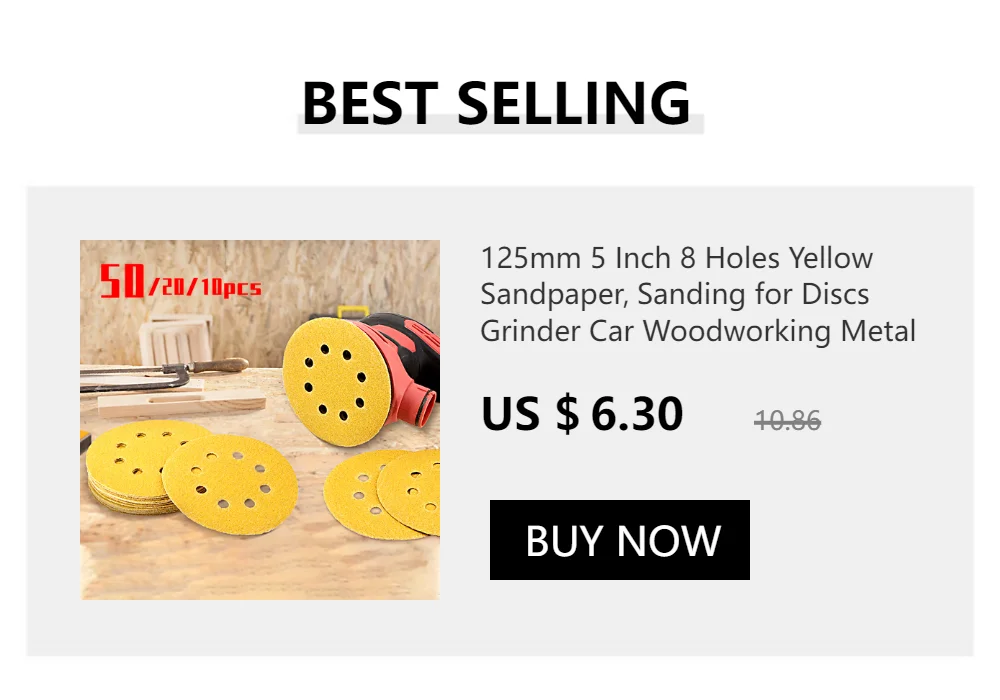 8Hole 125mm Sandpaper Woodworking Metal Grinding Disc Abrasive Polishing Tool 40/1000/2000 Grit Sanding Discs Dremel Accessories