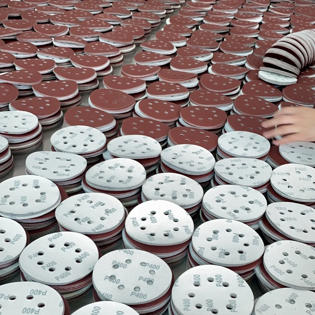 8Hole 125mm Sandpaper Woodworking Metal Grinding Disc Abrasive Polishing Tool 40/1000/2000 Grit Sanding Discs Dremel Accessories