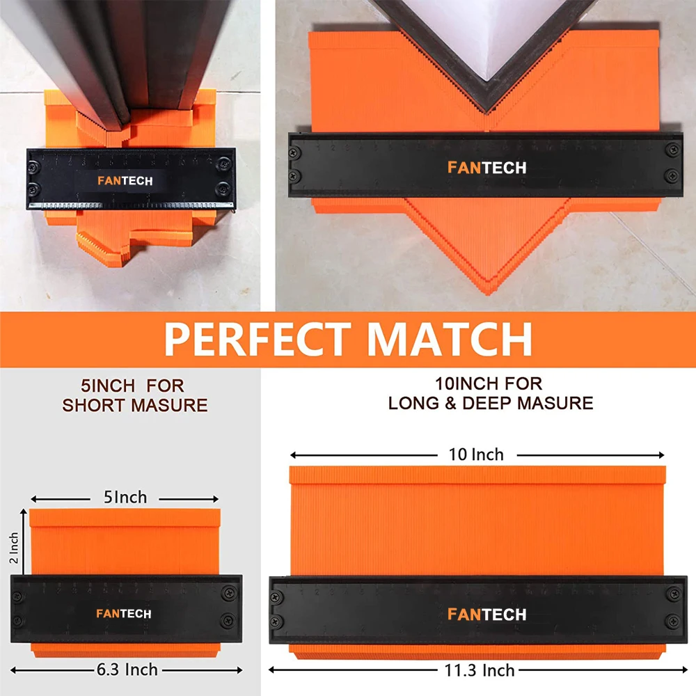Contour Gauge Shaping Wood Measure Ruler Tiling Laminate Tiles Meethulp Gauge Irregular Shape Duplicator Wood Marking Tool