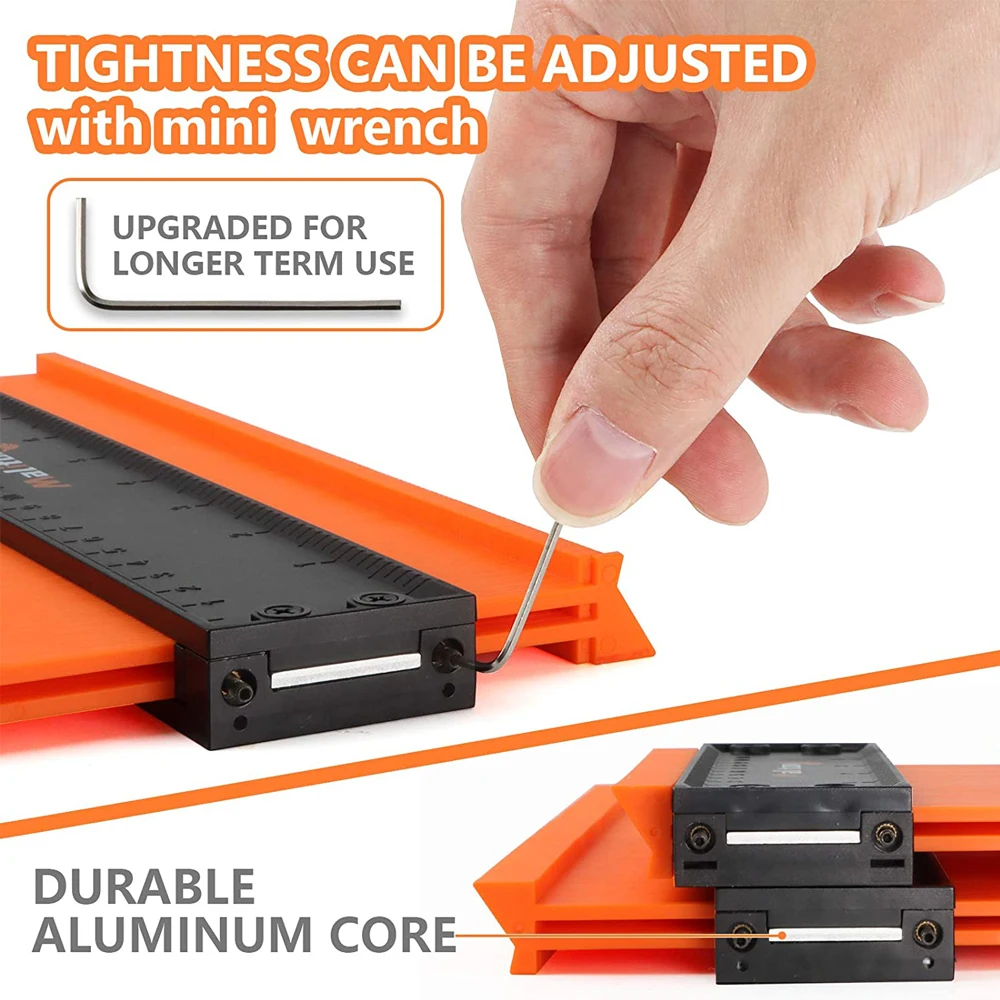 Contour Gauge Shaping Wood Measure Ruler Tiling Laminate Tiles Meethulp Gauge Irregular Shape Duplicator Wood Marking Tool