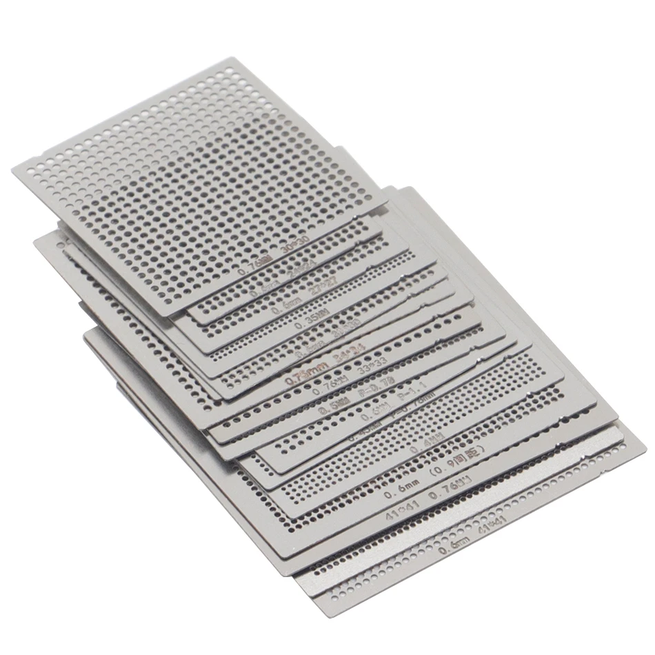 BGA general template 10Pcs /16pcs/27pcs Universal Direct Heated Stencils For SMT SMD Chip Rpair and easy support