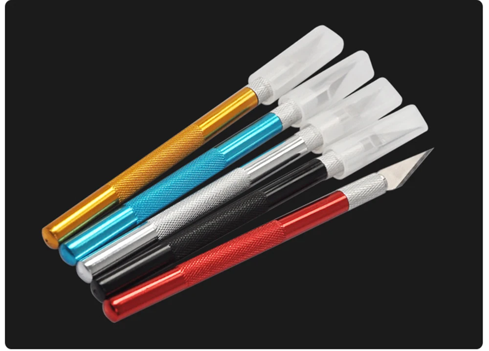 Metal Carving Scalpel Knife Tools Kit Anti-Slip Blades Engraving Craft Craft Knives Mobile Phone PCB DIY Hobby Repair Hand Tools