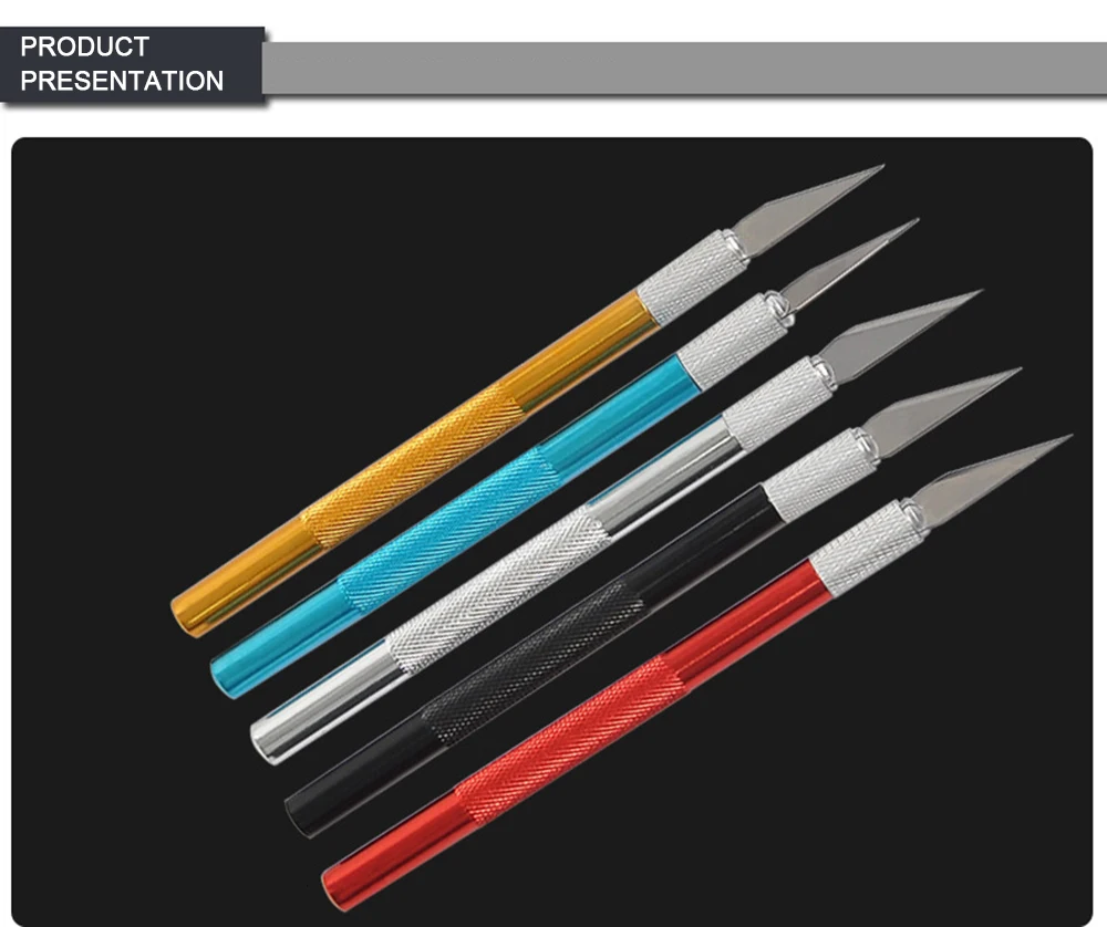 Metal Carving Scalpel Knife Tools Kit Anti-Slip Blades Engraving Craft Craft Knives Mobile Phone PCB DIY Hobby Repair Hand Tools