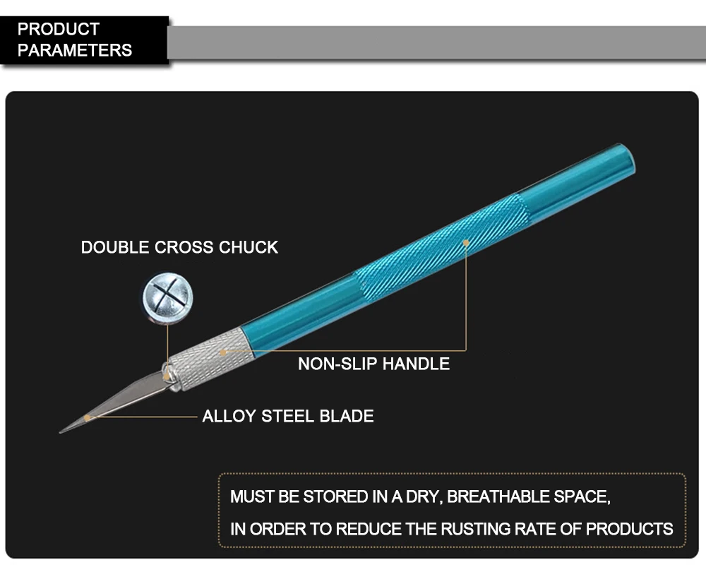 Metal Carving Scalpel Knife Tools Kit Anti-Slip Blades Engraving Craft Craft Knives Mobile Phone PCB DIY Hobby Repair Hand Tools