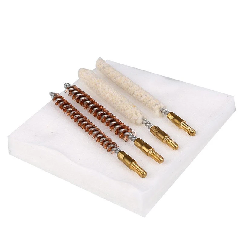 1 Set Tactical Barrel Cleaning Kit 177&.22 4.5/5.5MM Rifle Pistol Airgun Brush Rod Cleaner Handgun Cleaning Tool Set