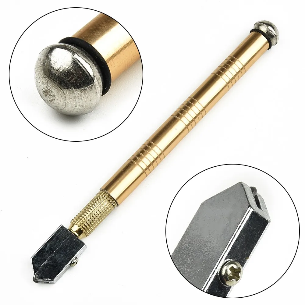 1PC 175mm Portable Professional Glass Cutter Antislip Handle Glass Cutter Glass Cutter Blade Cutting Tools