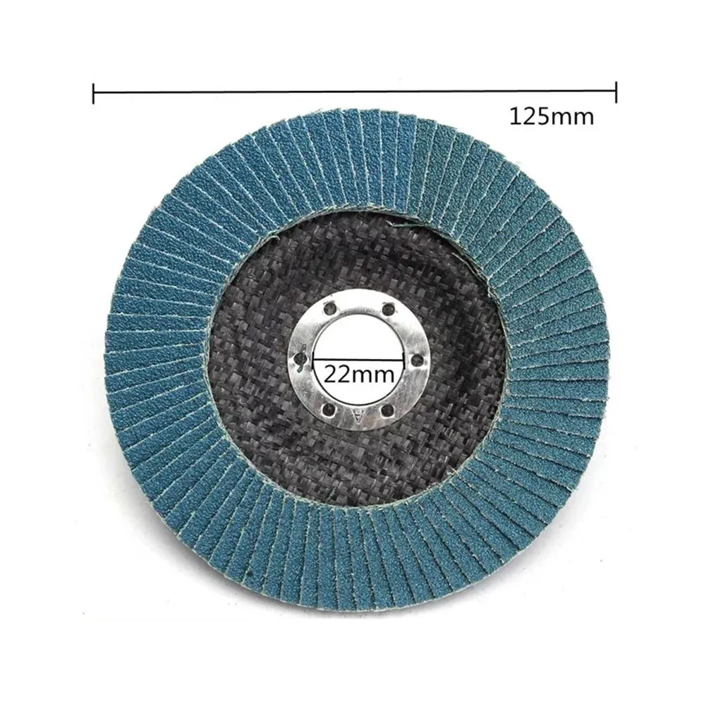 1pcs 125mm Metal Sanding Flap Discs Angle Grinder Wheels 40/ 60/80/120grit Flap Sanding Disc Angle Grinder Grinding Wheel
