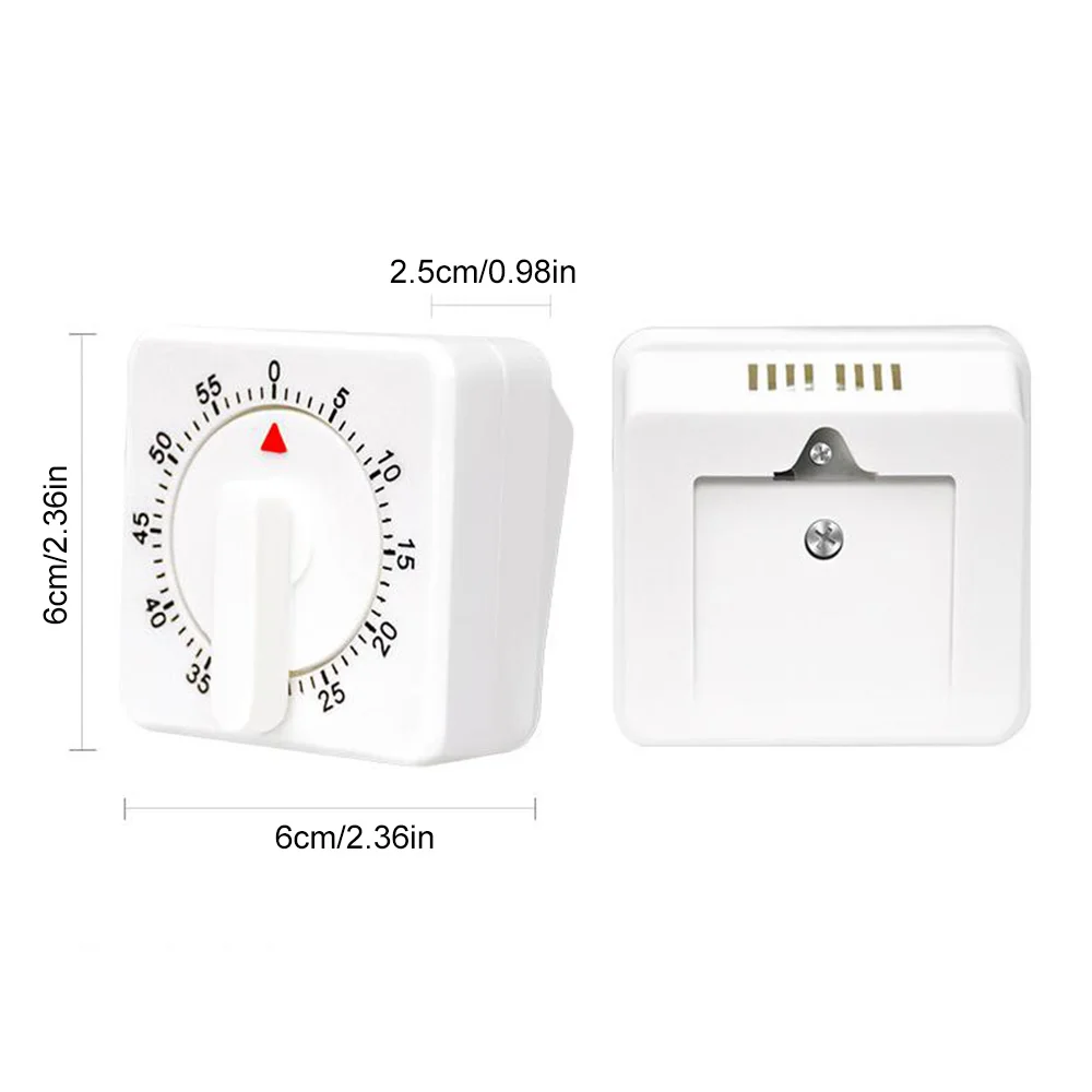 Craft Mechanical Calculagraph Wind Up 60 Minutes Timer 360 Degree Rotating Kitchen Cooking Time Management For Kitchen