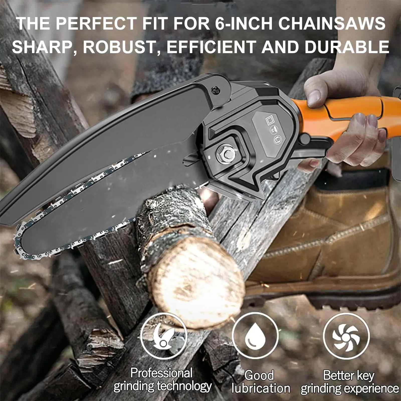 6 Inch Chainsaw Chain 1/4" Pitch .043" Gauge 37 Drive Links Pole Saw Chain Mini Electric Steel Chainsaw Chains Replacement