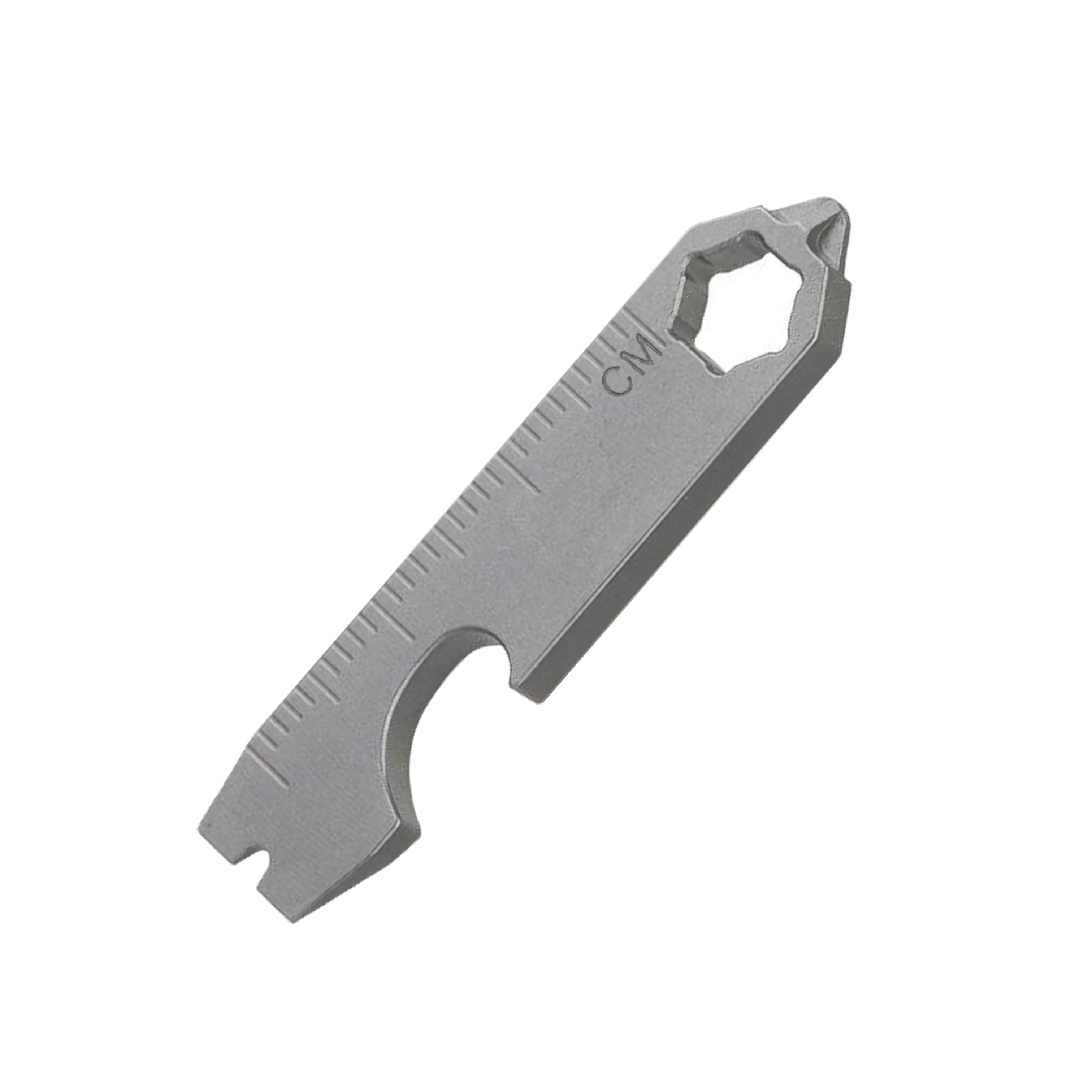 Multi-functional Mini Stainless Steel Crowbar Bottle Opener Scale Hexagonal Wrench EDC Outdoor Tool Camping Equipment