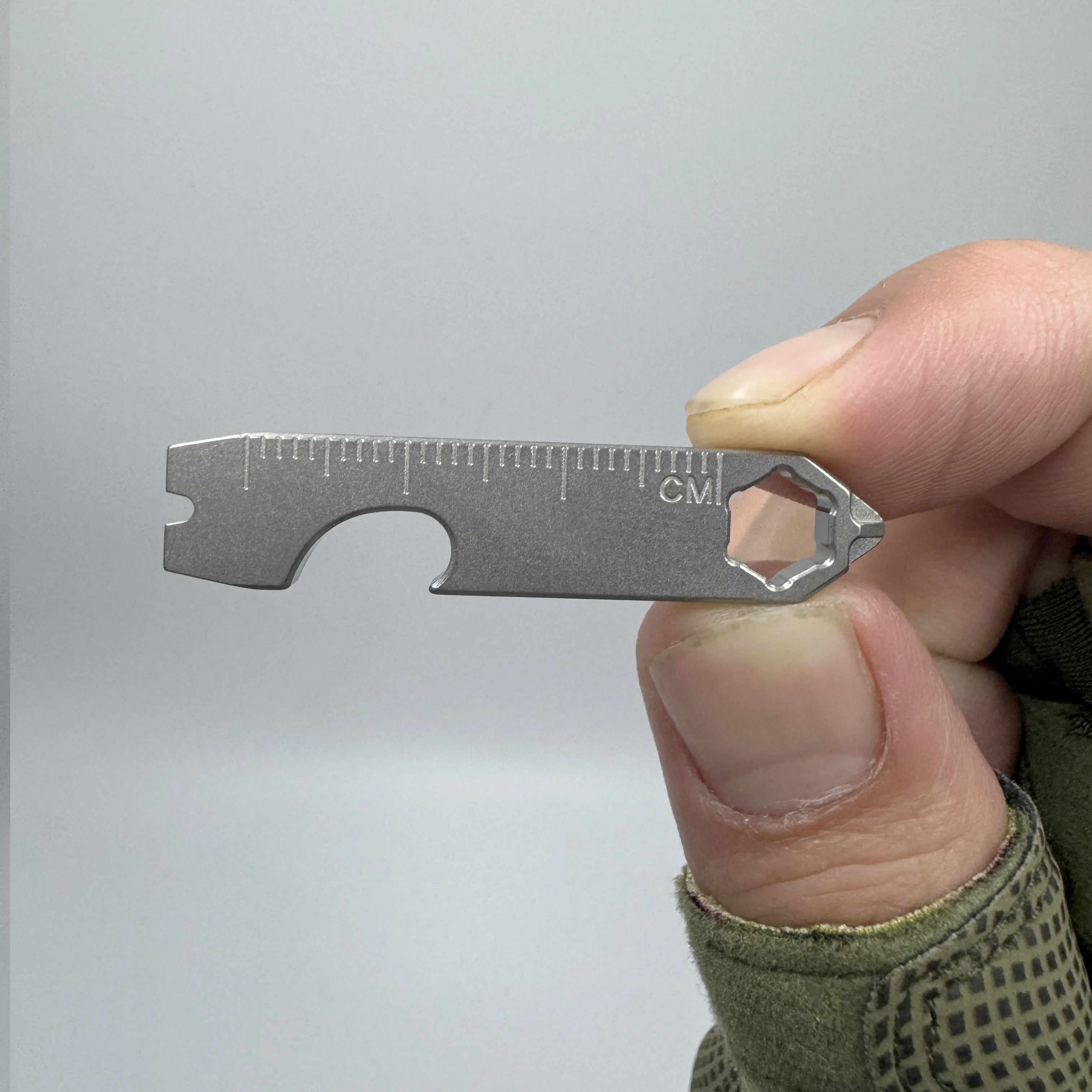 Multi-functional Mini Stainless Steel Crowbar Bottle Opener Scale Hexagonal Wrench EDC Outdoor Tool Camping Equipment