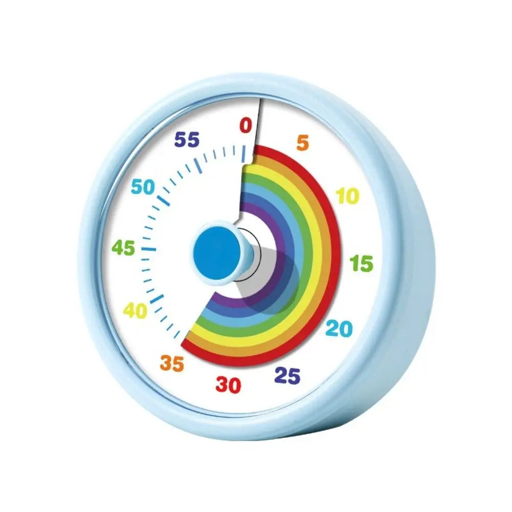 60 Minutes Visual Timer Round/Square Ultra Silent Countdown Alarm Clock Self-discipline Visualization Kitchen Timer Indoor