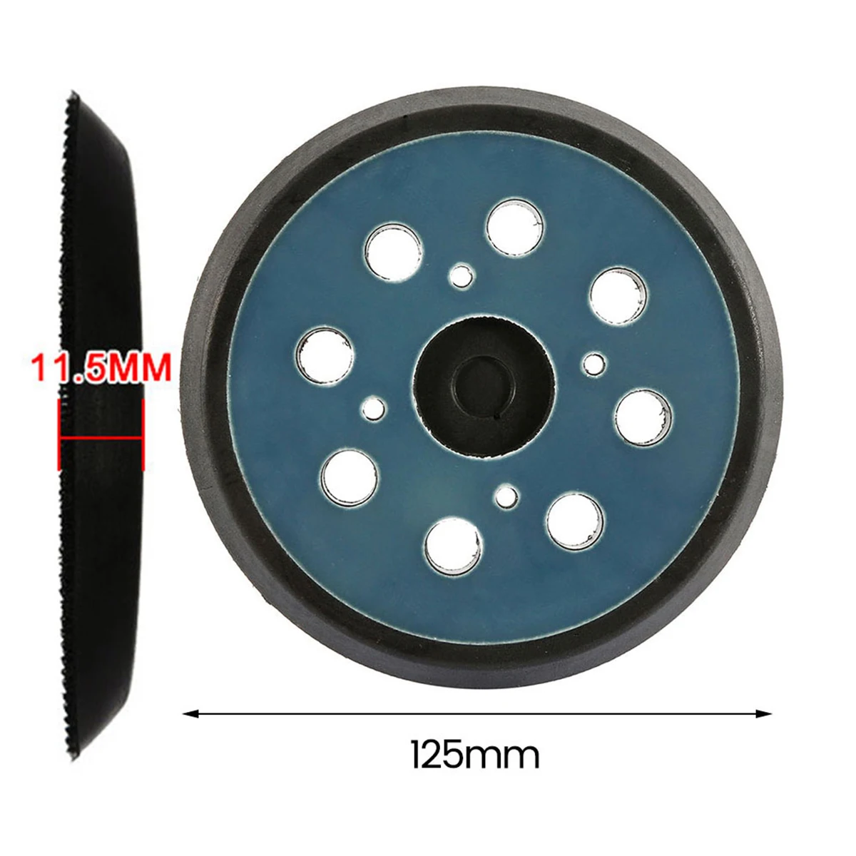125mm 5 Inch Sander Pad 8-Holes 3/4 Nails Sanding Disc Pad Loop Sanding Backing Pads for Electric Orbital Sander Polishing 1/5Pc