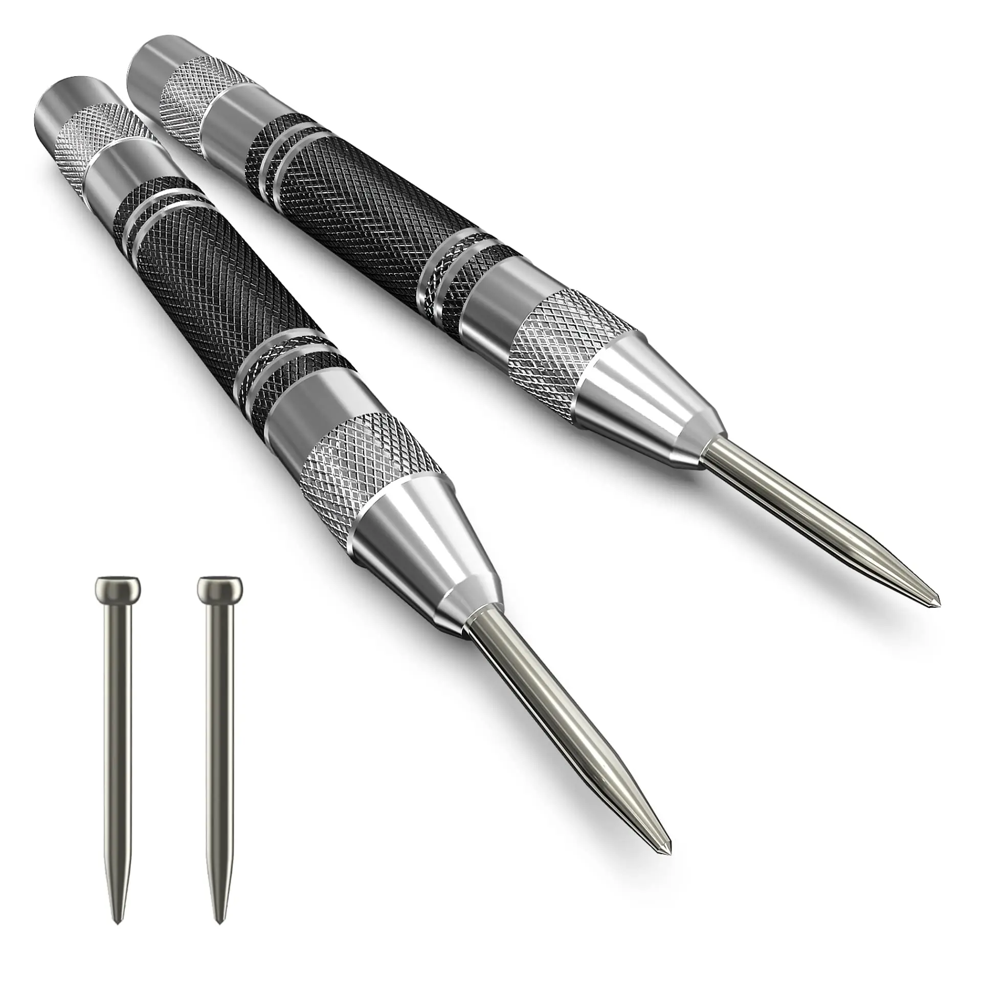 Automatic Center Punch Kerner Woodworking Metal Puncher Steel Hole Self Pin Mark Spring Loaded Dent Marker Hand Tool Carpenter