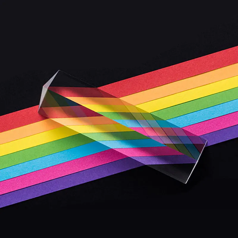 Triangular Prism Rainbow Prisma Crystal Photographic Physics Light Experiment Natuurkunde Kinderen Licht Experiment