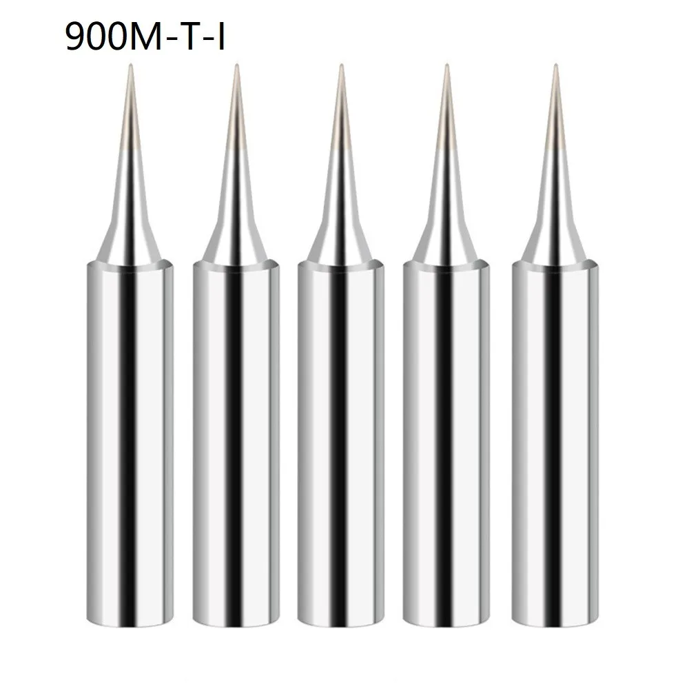 5Pcs 900M-T Soldering Iron Tips IS/I/B/K/SK/2.4D/3.2D/1C/2C/3C/4C Lead-Free Welding Tips Head