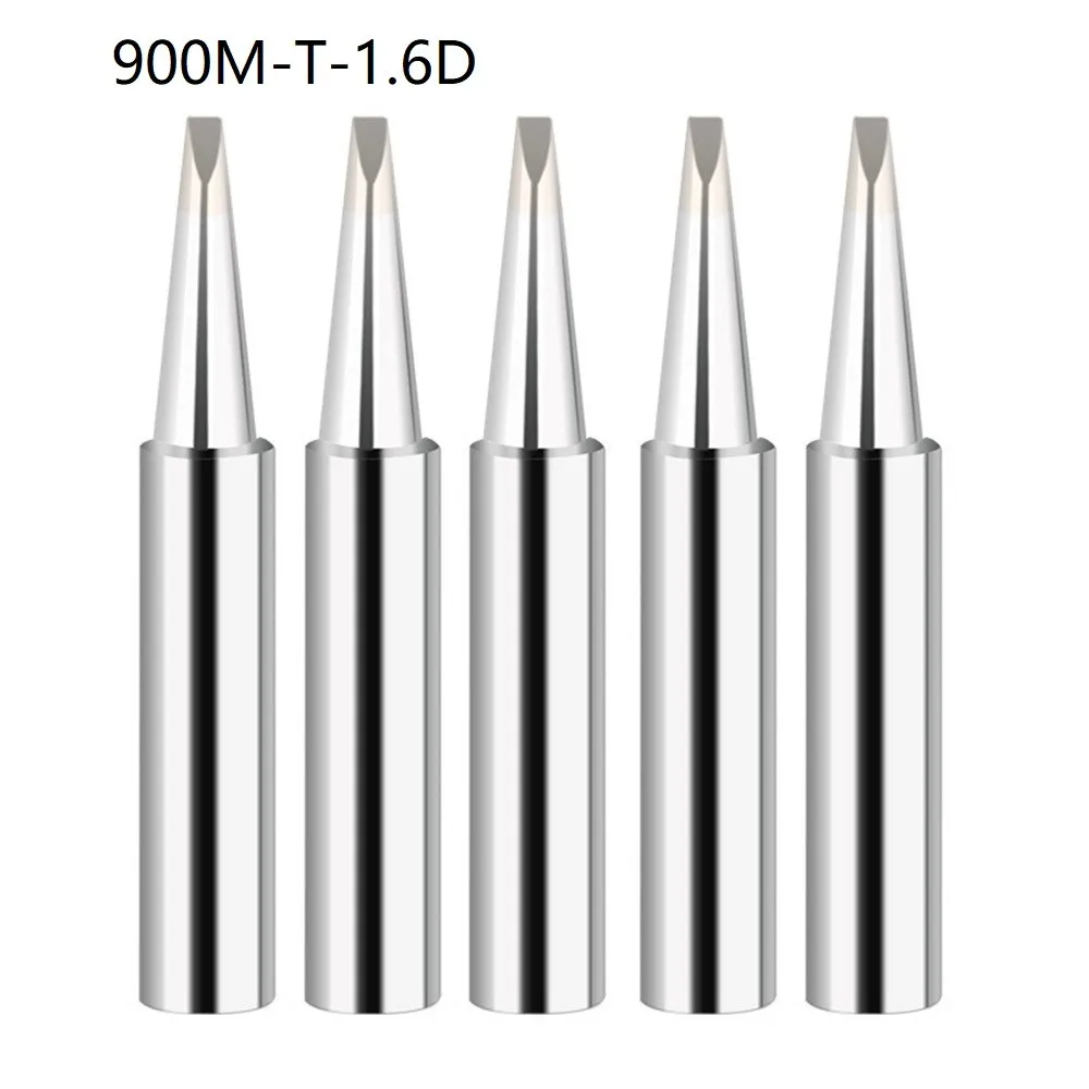 5Pcs 900M-T Soldering Iron Tips IS/I/B/K/SK/2.4D/3.2D/1C/2C/3C/4C Lead-Free Welding Tips Head