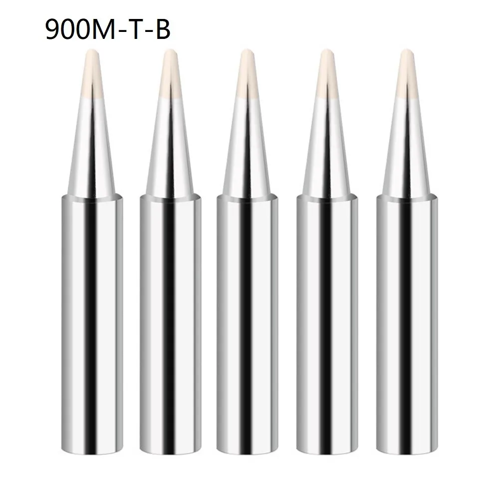 5Pcs 900M-T Soldering Iron Tips IS/I/B/K/SK/2.4D/3.2D/1C/2C/3C/4C Lead-Free Welding Tips Head