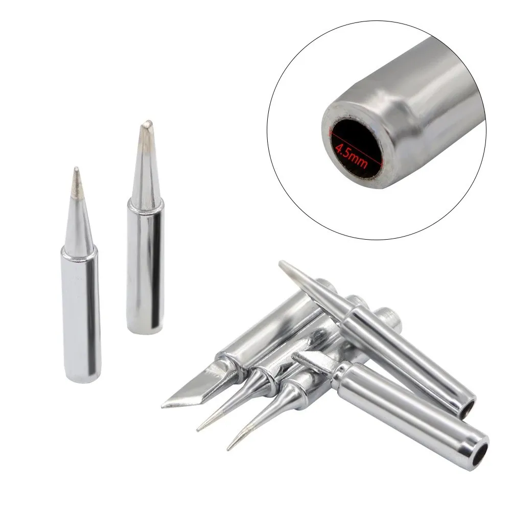 5Pcs 900M-T Soldering Iron Tips IS/I/B/K/SK/2.4D/3.2D/1C/2C/3C/4C Lead-Free Welding Tips Head