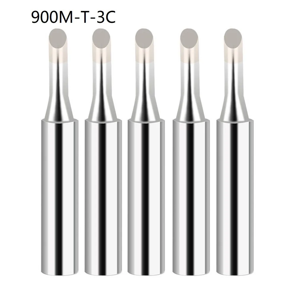 5Pcs 900M-T Soldering Iron Tips IS/I/B/K/SK/2.4D/3.2D/1C/2C/3C/4C Lead-Free Welding Tips Head