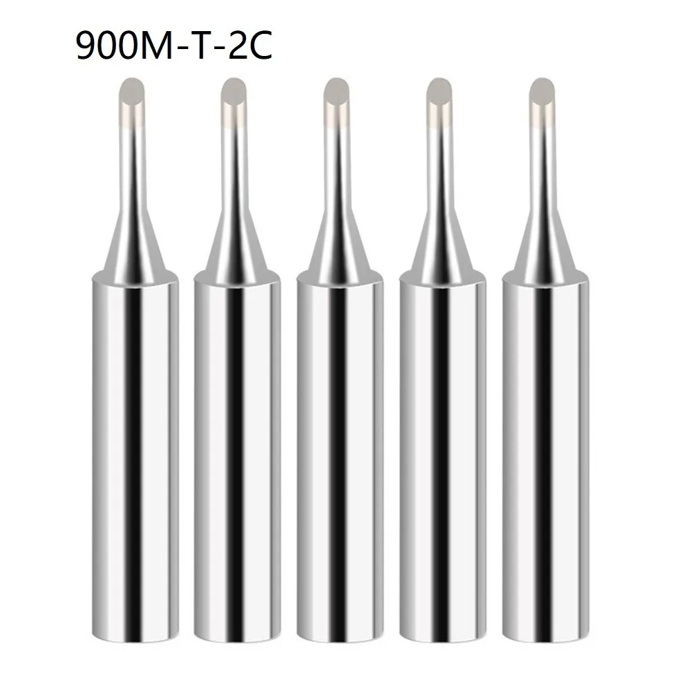 5Pcs 900M-T Soldering Iron Tips IS/I/B/K/SK/2.4D/3.2D/1C/2C/3C/4C Lead-Free Welding Tips Head