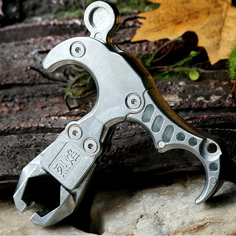 Stainless Steel Fish Dart Releaser Hunting Slingshot Accessories Slingshots Release Grip Shooting Steel Ball Releaser