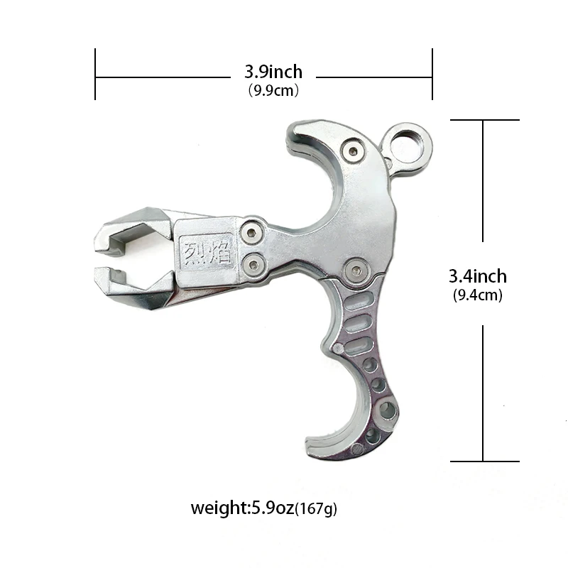 Stainless Steel Fish Dart Releaser Hunting Slingshot Accessories Slingshots Release Grip Shooting Steel Ball Releaser