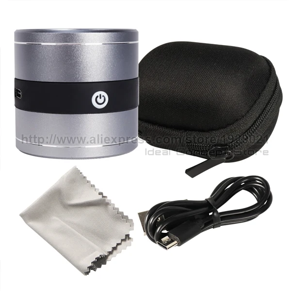 10X Magnifying Optical Jeweler Loupe Full Metal 5 LED/5 UV Light User-friendly Rechargeable Loupe