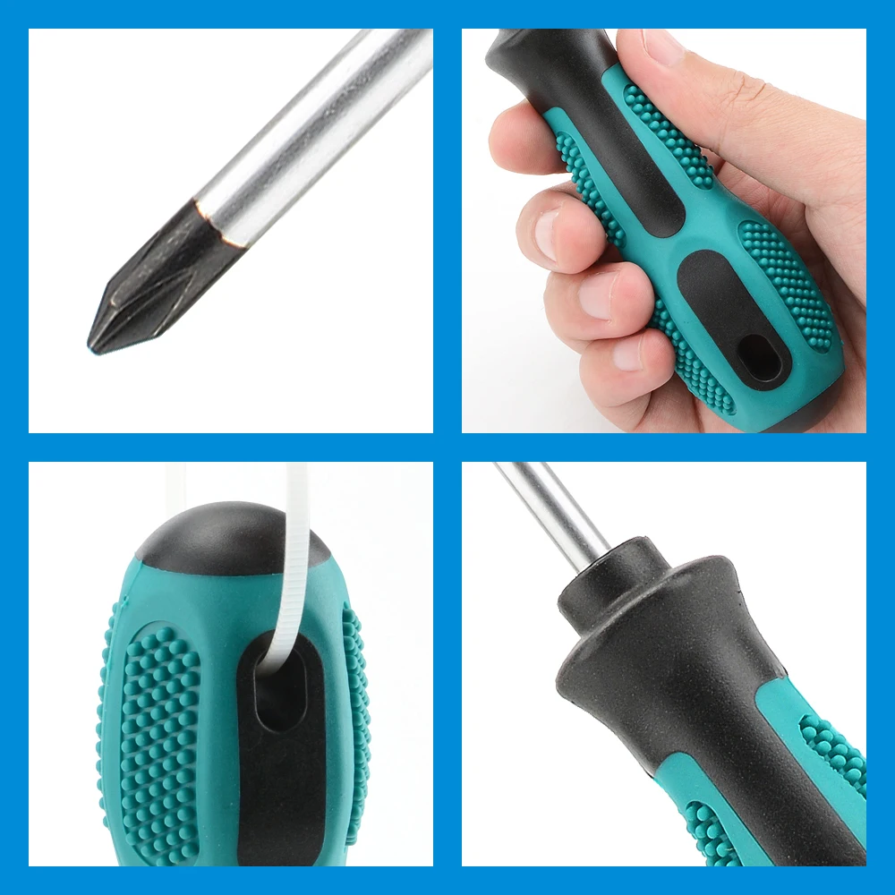 10Pcs Precision Screwdriver Set Magnetic SL PH Bits Insulated Handle Multi-Tool Repair Kit