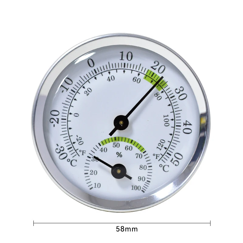 Mini Stainless Steel Thermometer Hygrometer Street Thermometers Thermo-hygrometer Measuring Instruments Tool for Home Supply