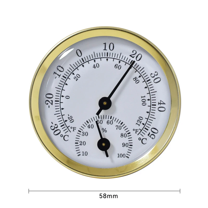 Mini Stainless Steel Thermometer Hygrometer Street Thermometers Thermo-hygrometer Measuring Instruments Tool for Home Supply