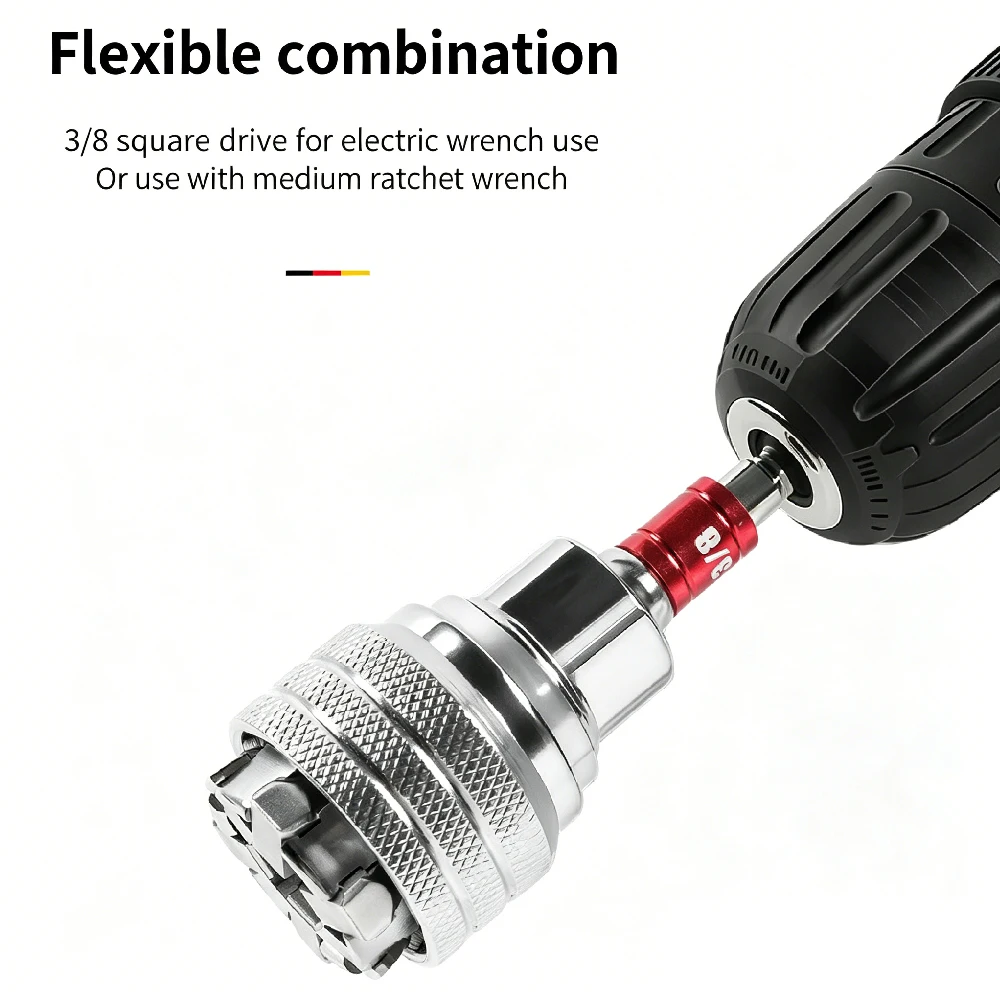 1PCS Multi-Function Universal Socket Wrench Tool - Universal Maintenance Tool, Adjustable Universal Socket Wrench