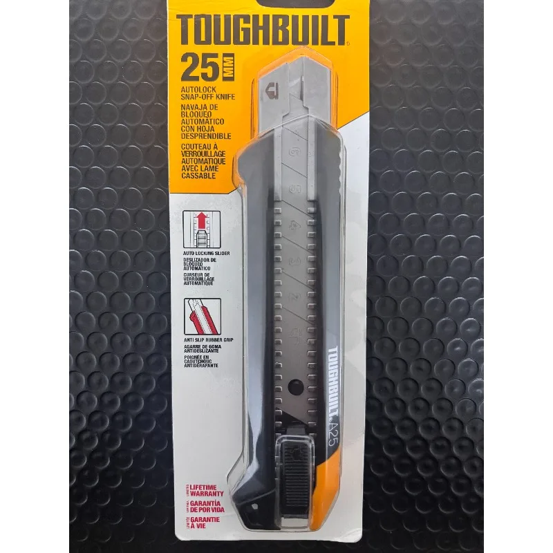 TOUGHBUILT Utility Knife TB-H4-13-A25 25MM AutoLock Snap-off Knife Toughbuilt Multifunctional Cutting Hand Tools