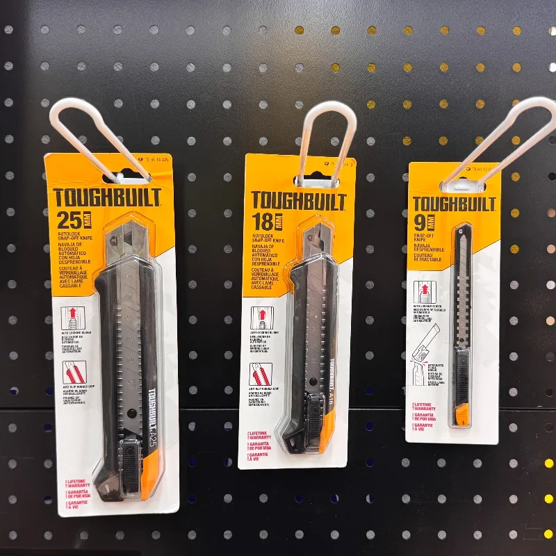 TOUGHBUILT Utility Knife TB-H4-13-A25 25MM AutoLock Snap-off Knife Toughbuilt Multifunctional Cutting Hand Tools