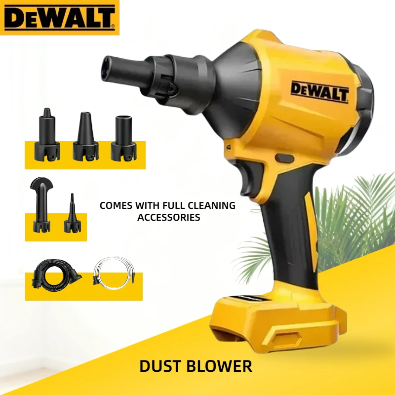 Dewalt Brushless 20V Cordless Air Blower: Multifunction Inflator & Dust Removal Gun with Nozzle(Tool Only)
