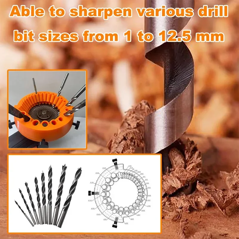 1 drill grinding and polishing auxiliary tool, 25-hole thickened 115/125 angle grinder accessories, drill refurbishment tool