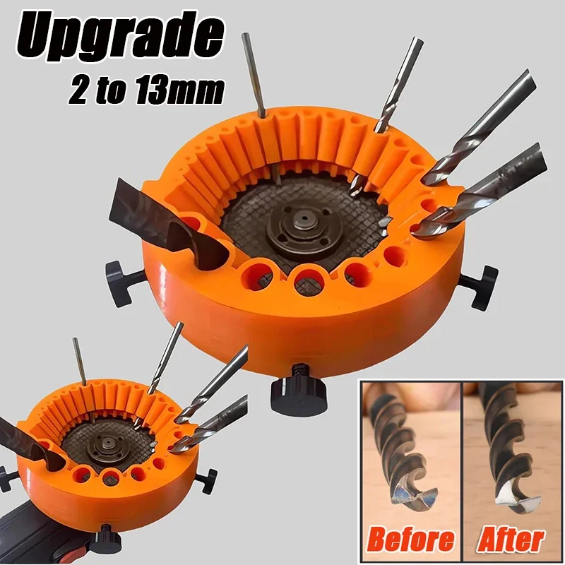 1 drill grinding and polishing auxiliary tool, 25-hole thickened 115/125 angle grinder accessories, drill refurbishment tool