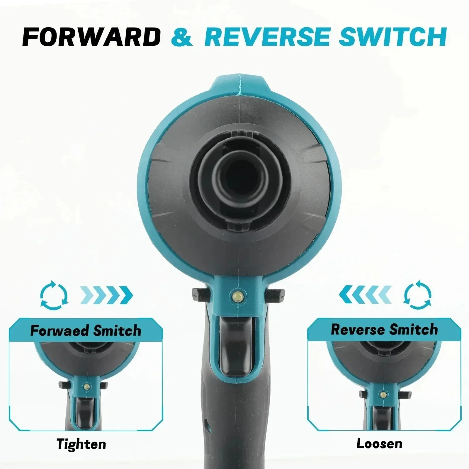 Makita DAS180 18V Brushless Cordless Air Blower Dust Removal Tool with Nozzle for Machinery and Workbench Cleaning