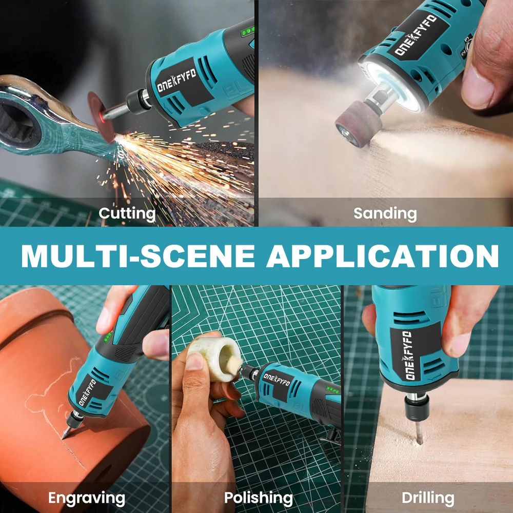12v Brushless Angle Grinder Electric Grinder Small Handheld Electric Grinder Jade Grinding Polishing Cutting Engraving Tool